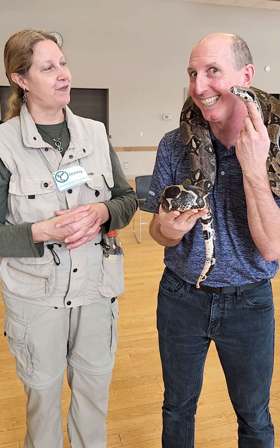 Sciencastional Sssnakes show a hit in Alma on Family Day