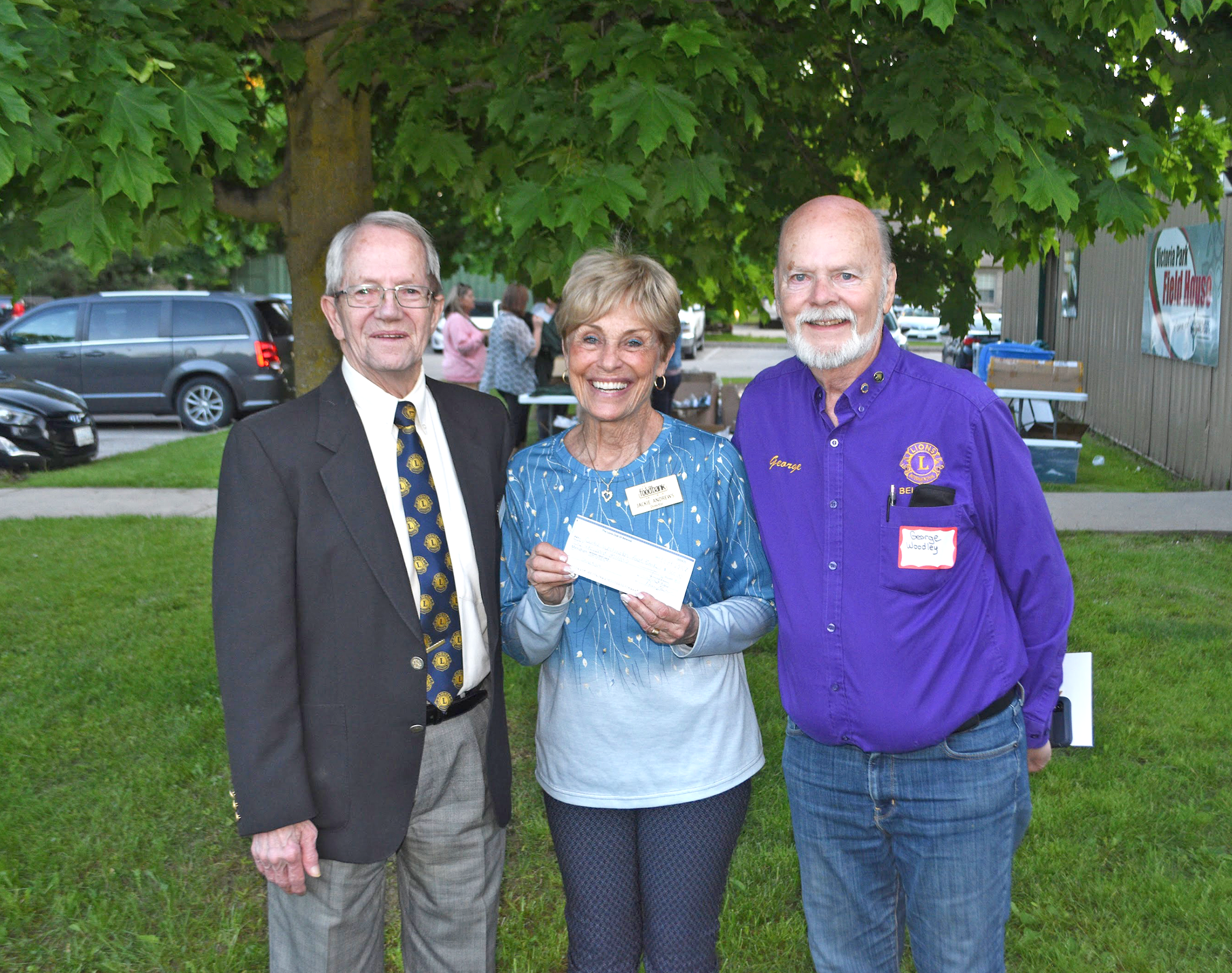 Belwood Lions Club donates $1,000 to Centre Wellington Food Bank