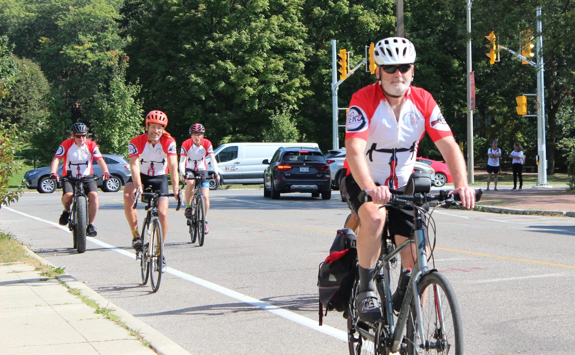 Parkinson’s group cycling across Canada meets with U of G researchers