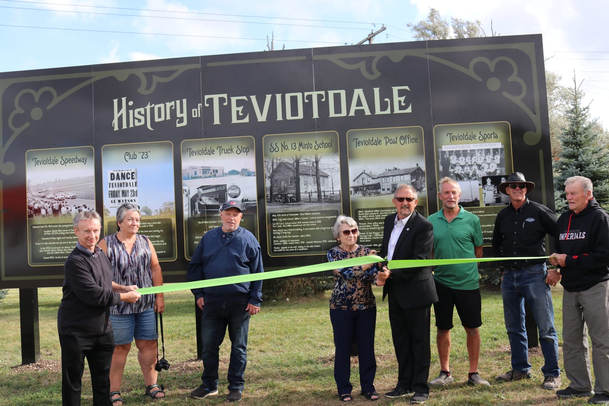 Teviotdale’s new sign highlights six historical features in community