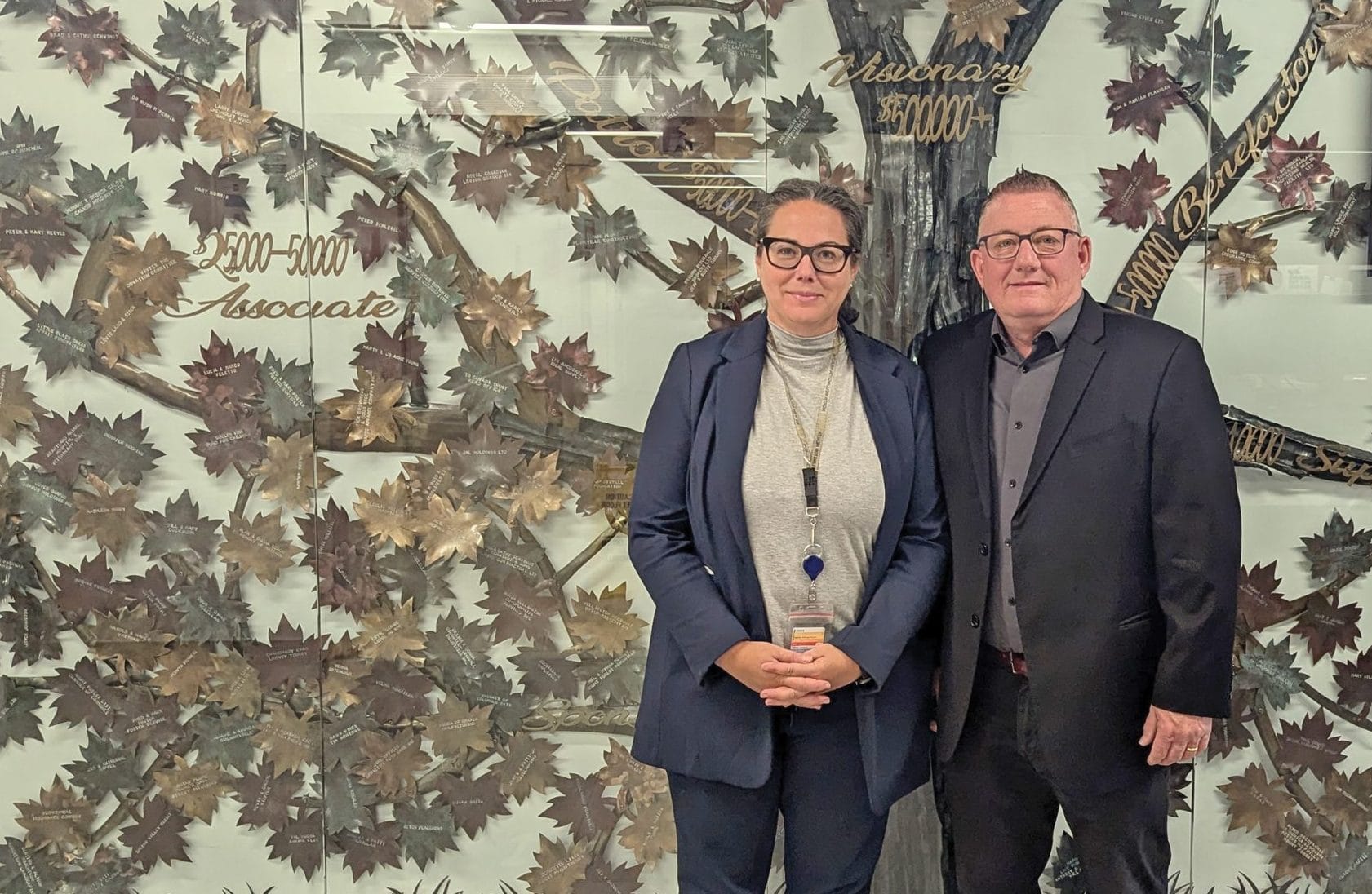 Louise Marshall Hospital donors honoured with newly unveiled donor wall installation