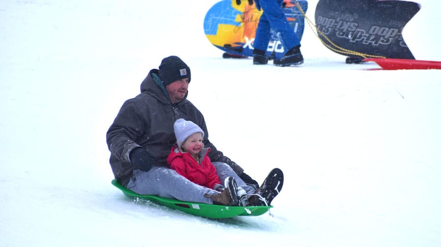 Tobogganing fun at the county museum