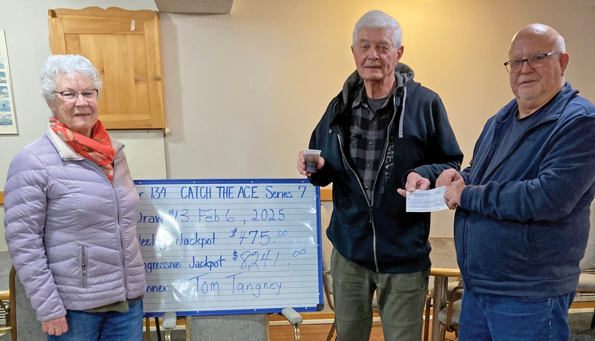 Mount Forest Legion’s Catch the Ace lottery winner takes $8,241 jackpot