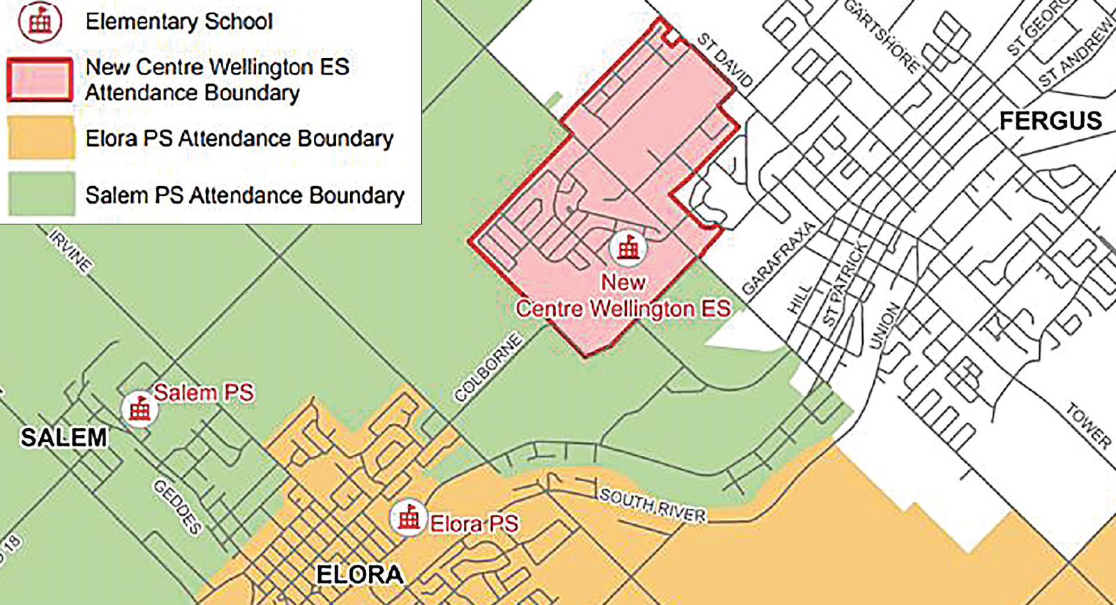 Boundary approved for new Fergus elementary school