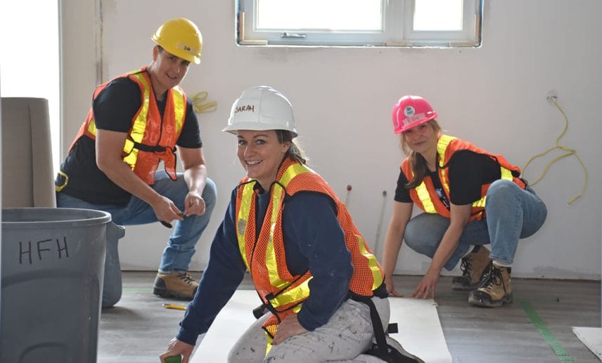 Women take turn with tools at Habitat for Humanity’s women build day