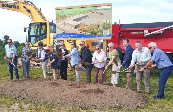Township breaks ground on operations centre in Fergus