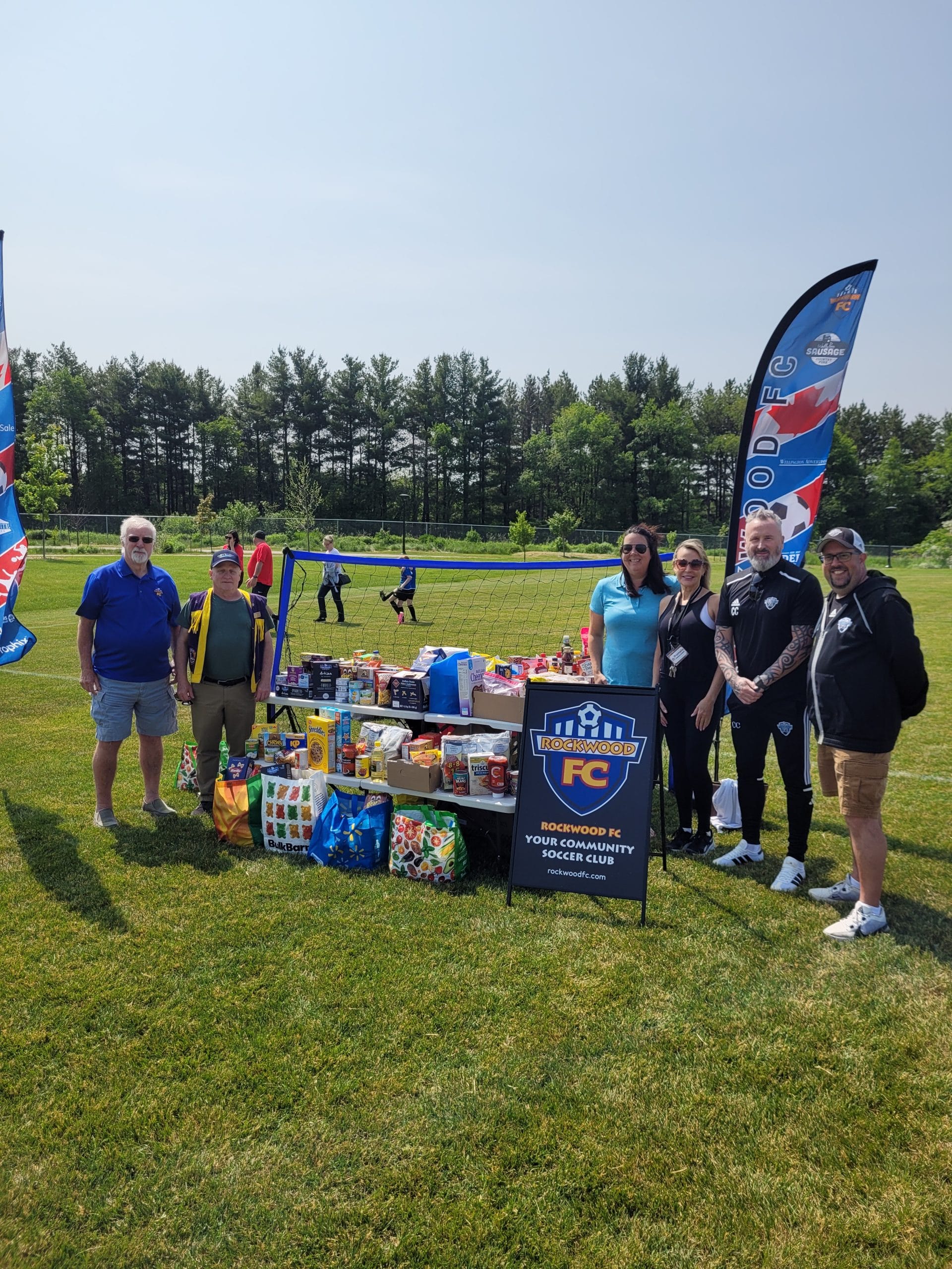 Rockwood FC’s ‘Stuff the Net’ Food Drive a success