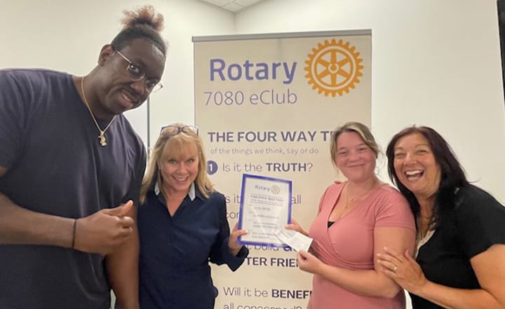 Rotary 7080 eClub supporting diversity and youth wellness