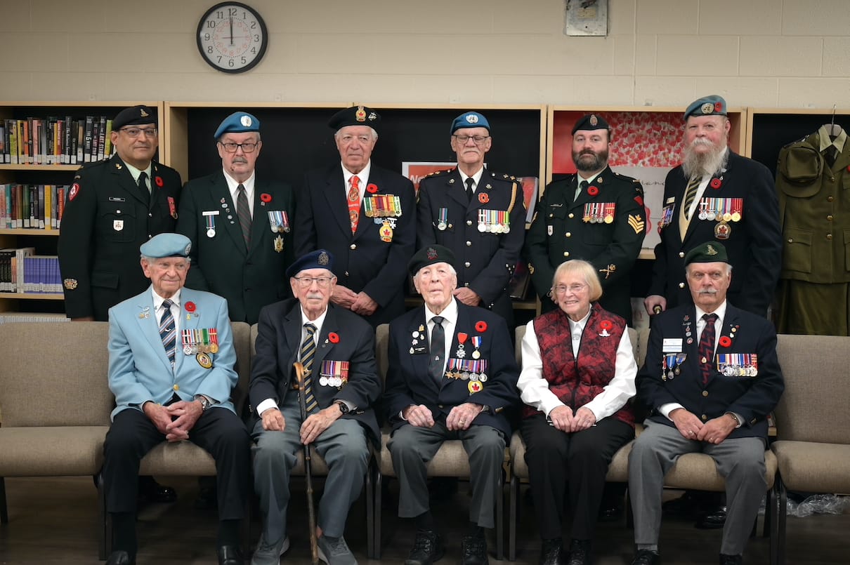 Grade 10 students hear war stories from Guelph veterans on panel