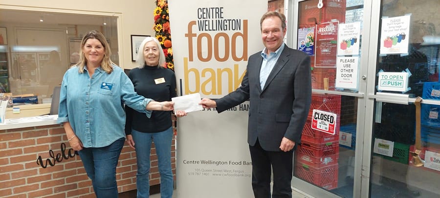 $250 in gift cards gifted to the Centre Wellington Food Bank’s Angel program