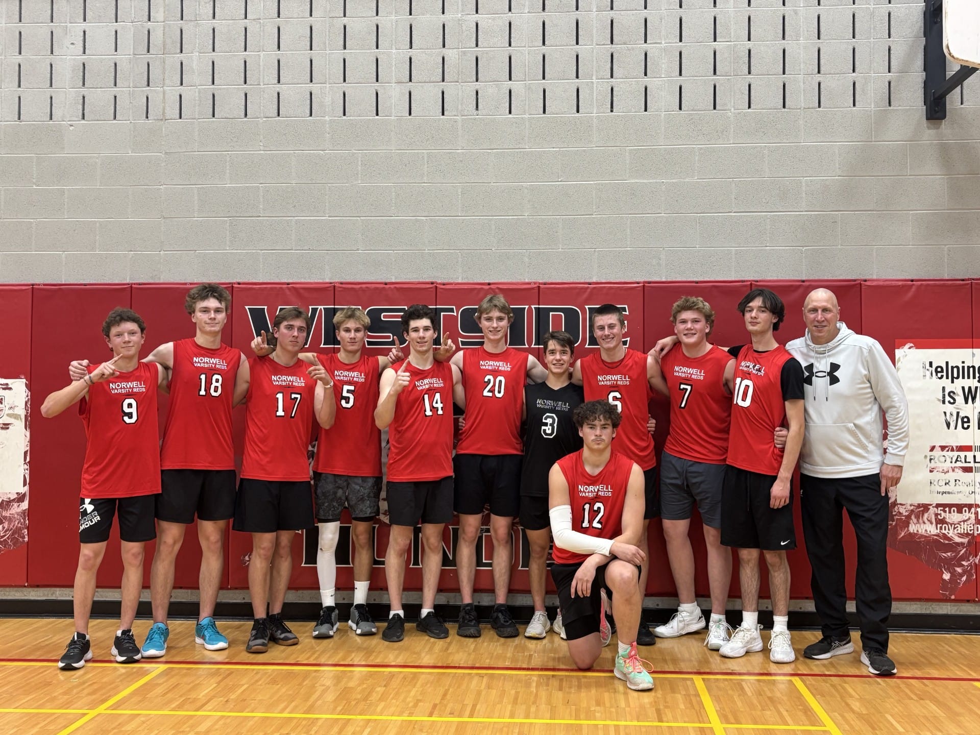Norwell District Secondary School senior boys volleyball team win District Championship