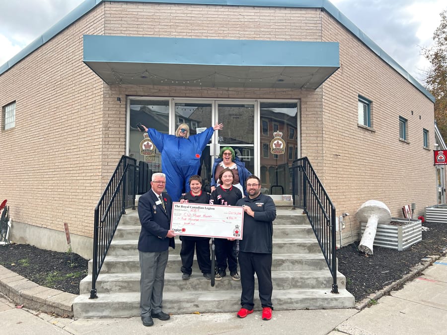 Royal Canadian Legion Branch 229 Elora donates to Centre Wellington Minor Hockey Association