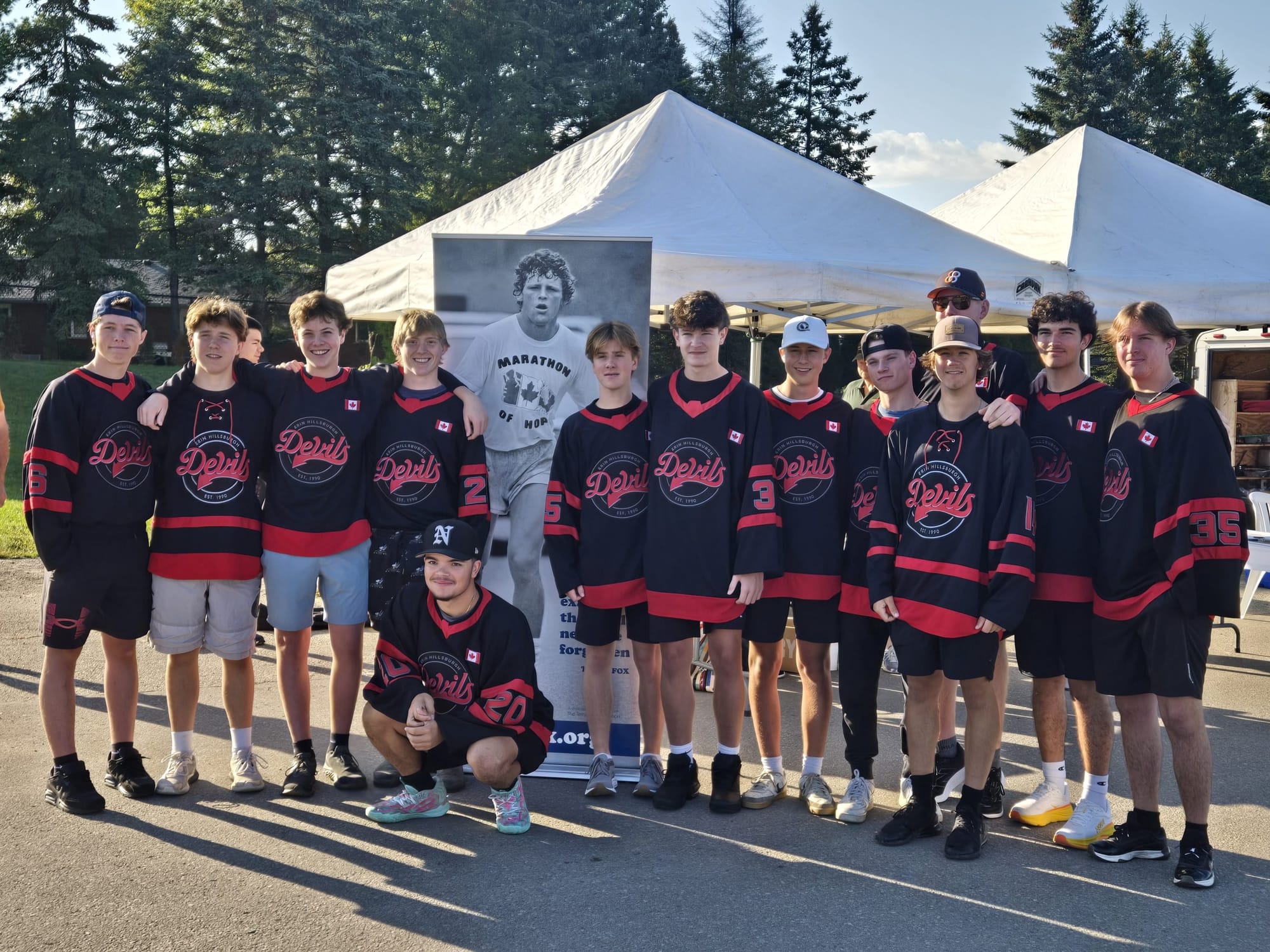 Erin Devils U18 hockey team to donate to the Terry Fox Foundation